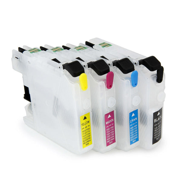 empty LC101 LC103 Refillable Ink Cartridges for Brother MFC-J4610DW, MFC-J470DW
