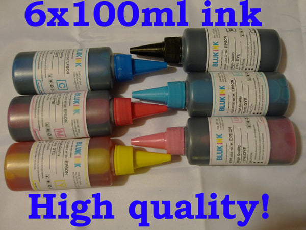 600ML dye refill inks Epson T0801 T0802 T0803 T0804 T0805 T0806 - leafypro