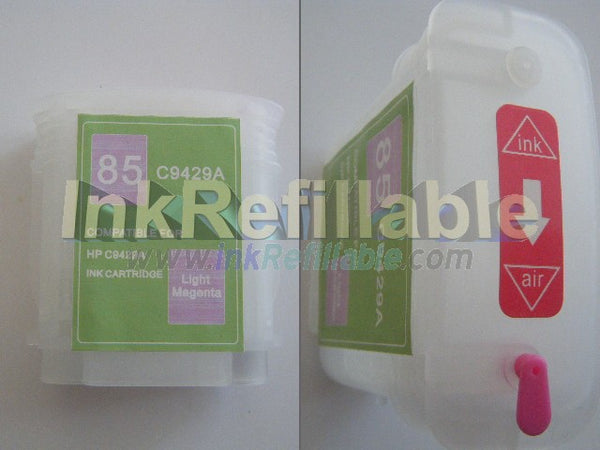 Refillable 85 light photo magenta ink cartridge C9429A for HP Designjet 130 130gp 130nr 30 30n 90 90gp 90r series high yield