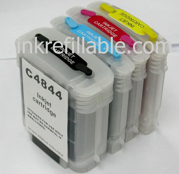 Refillable 10 11 ink cartridges for HP COLOR INKJET CP 1700 1700D 1700PS CP1700 CP1700D CP1700PS PRINTER