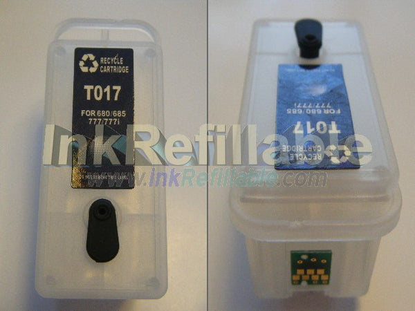 Refillable T017201 T017 black INK cartridges for Epson Stylus color 777 webTV 1000 ICS 680 777i 1000ICS printers