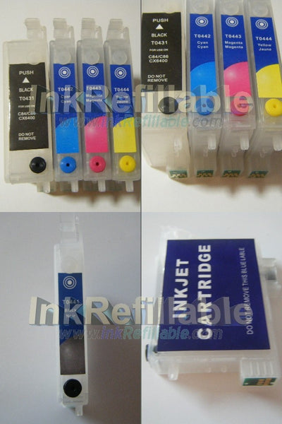 Refillable ink cartridges T0431 T0441 T0442 T0443 T0444 for Epson STYLUS C64 C66 C84 C86 CX4600 printer