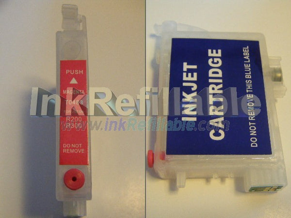 Refillable cartridge T0483 magenta ink 48 for Epson stylus photo R200 R220 R300 R320 R300M R340 RX500 RX600 RX620 PRINTERs
