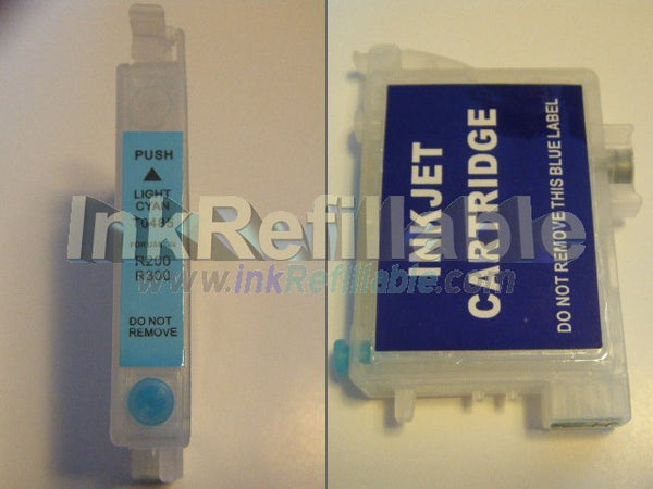 Refillable cartridge T0485 light cyan ink 48 for Epson stylus photo R200 R220 R300 R320 R300M R340 RX500 RX600 RX620 PRINTERs