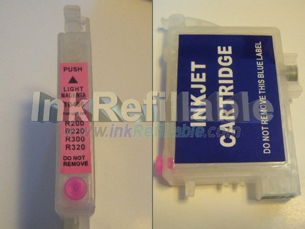 Refillable cartridge T0486 light magenta ink 48 for Epson stylus photo R200 R220 R300 R320 R300M R340 RX500 RX600 RX620 PRINTERs