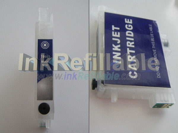 Refillable INK cartridge T0601 601 60 Black Epson stylus C68 C88 CX3800 CX3810 CX4200 CX4800 CX5800F CX7800 C88+ inkjet printer