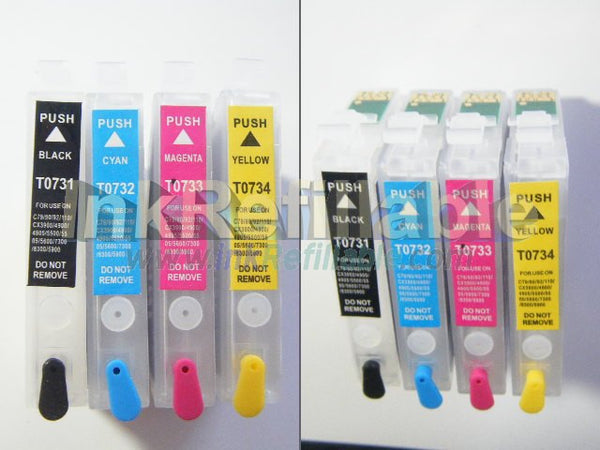 Refillable ink cartridges T0731 T0732 T0733 T0734 T073120 T073220 T073320 T073420 73N for Epson stylus printers