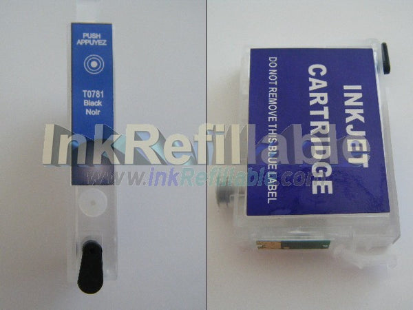 EMPTY Refillable cartridge T0781 black Epson Artisan 50 stylus photo R260 R280 R380 RX580 RX680 RX595