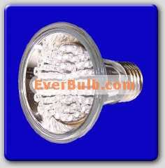 Red 60 LED light bulb PAR20 3W replace 25W standard E26